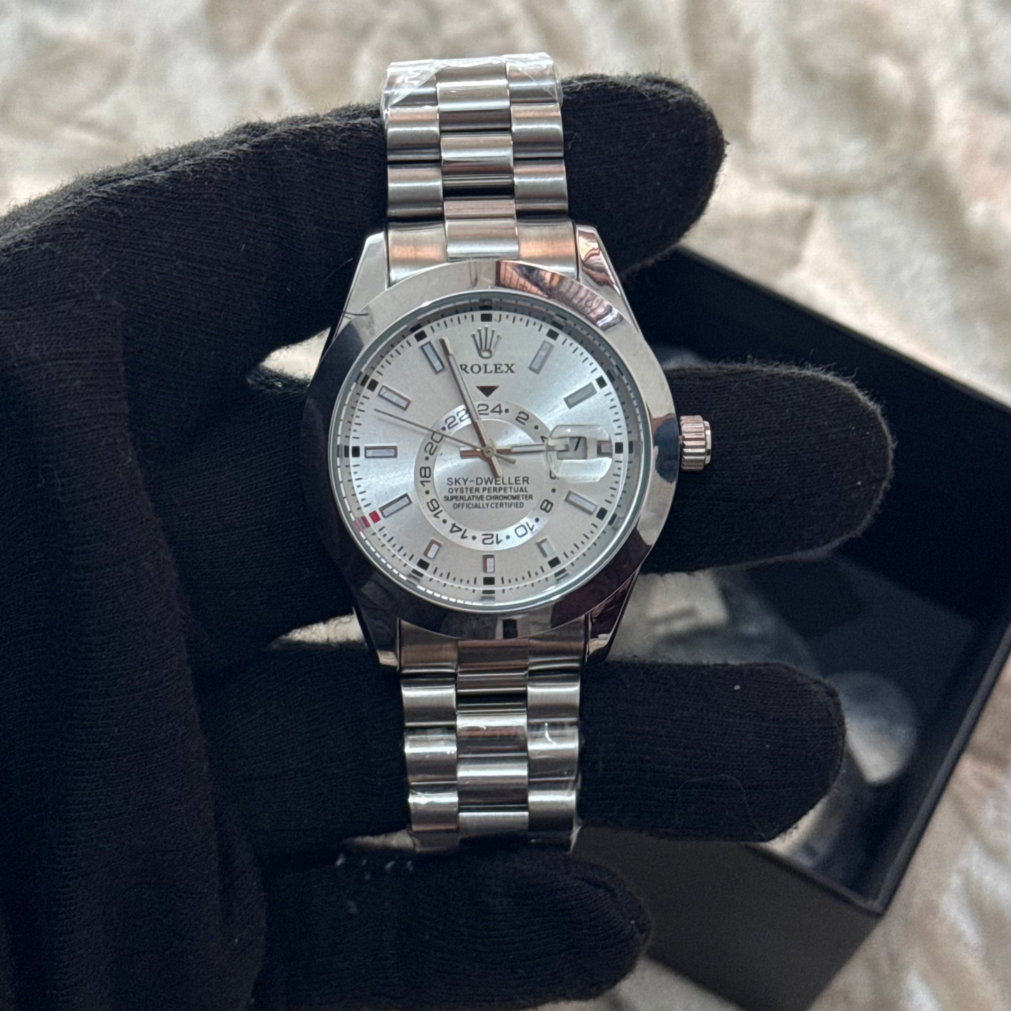 Rolex SKY-DWELLER Date White