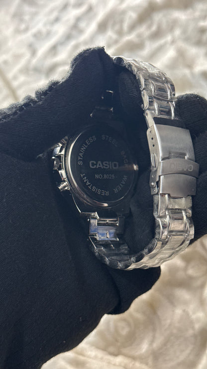 Casio Quartz Dual Display Silver