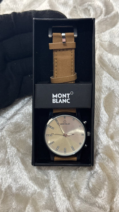 Mon Blanc Skin leather strap