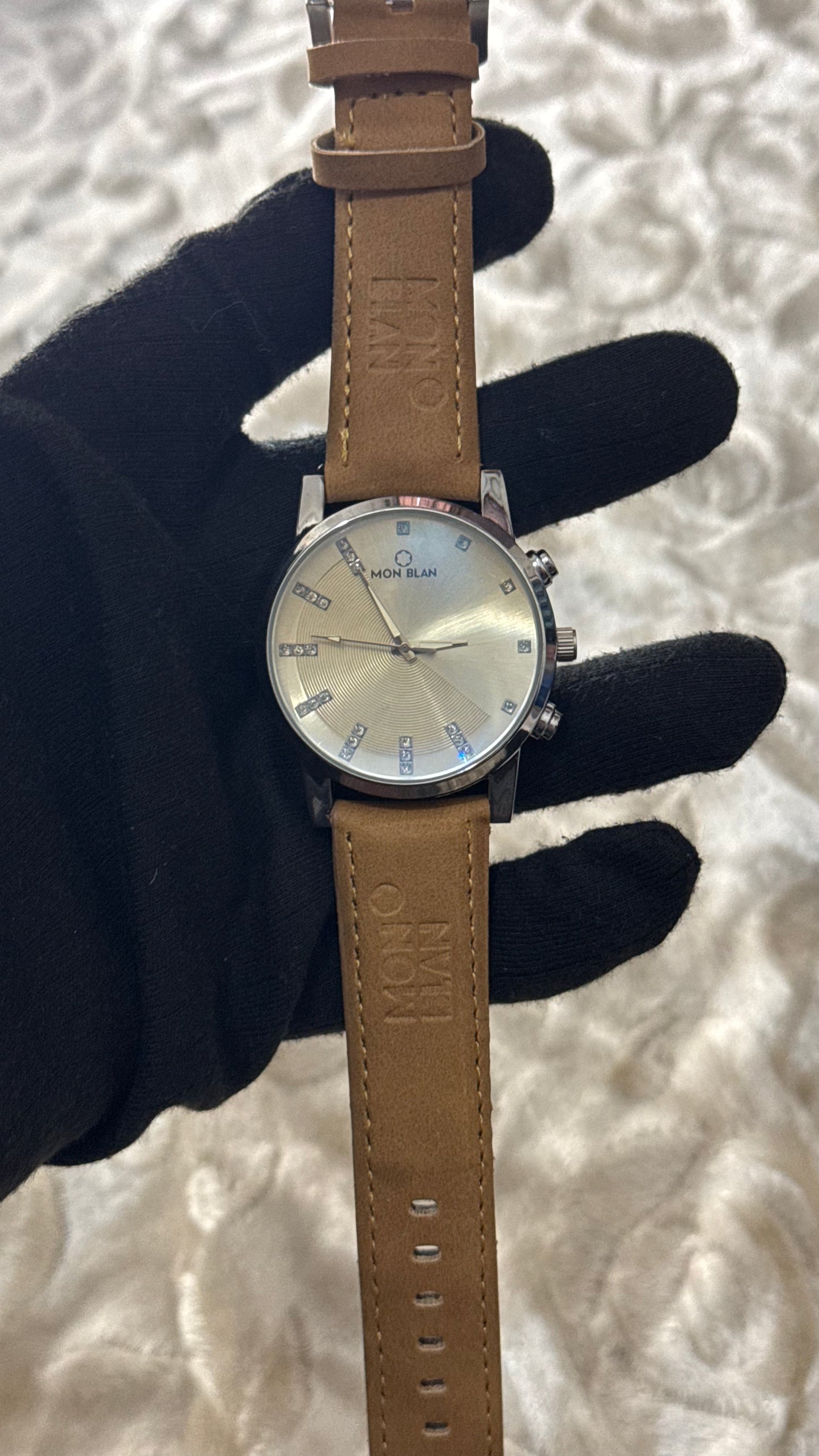 Mon Blanc Skin leather strap