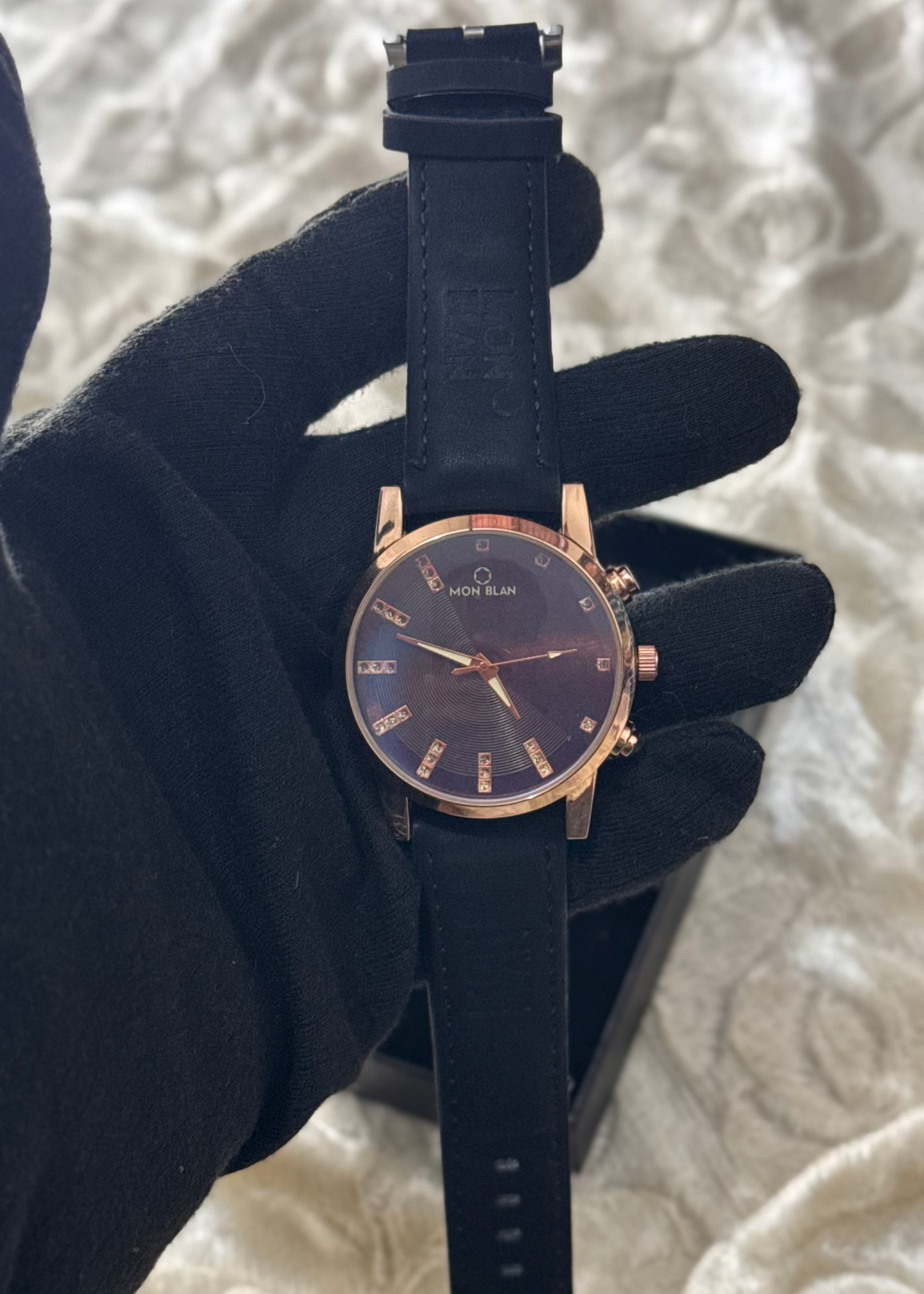 Mon Blanc Blue - Leather Strap